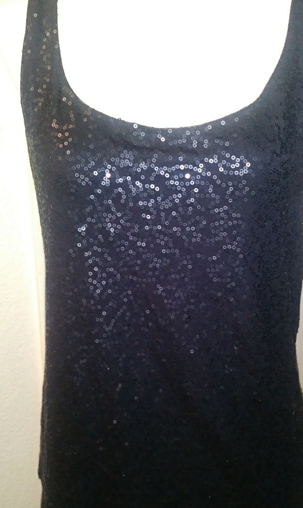 Talbots sequined tank top.